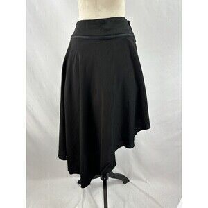 Women's Black Asymmetrical Shorts